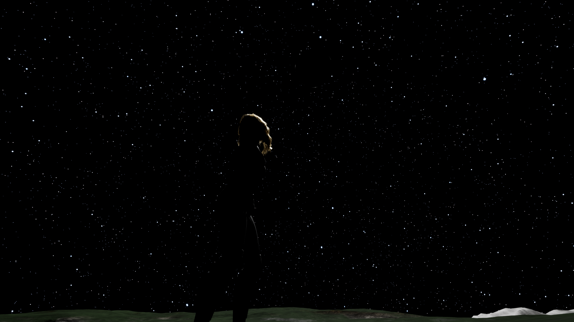 Selene night test with the celestial contribution incorrectly blacked out.