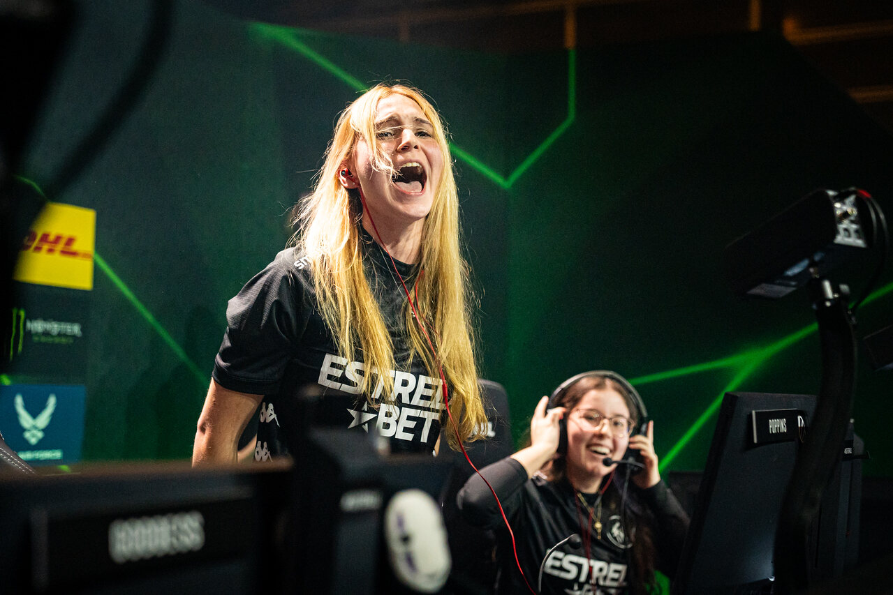 Two competitors at their stations during ESL Impact Valencia 2023.